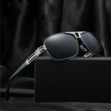 Designer Brand Polarizerd Sunglasses Men uv400 high quality square Sun Glases for Male oculos masculino polarizado with box